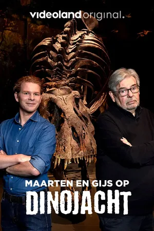 Maarten en Gijs op dinojacht poster