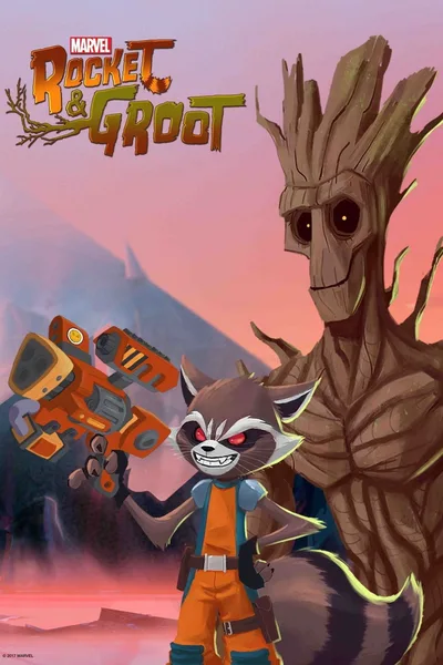 Rocket & Groot poster