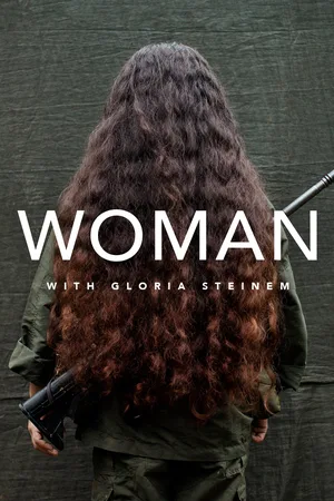 Woman with Gloria Steinem poster