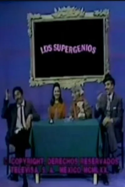 Los supergenios de la mesa cuadrada poster