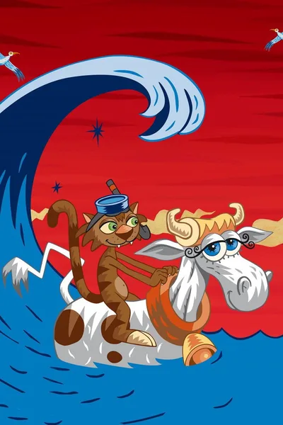 A Cow, a Cat and the Ocean poster