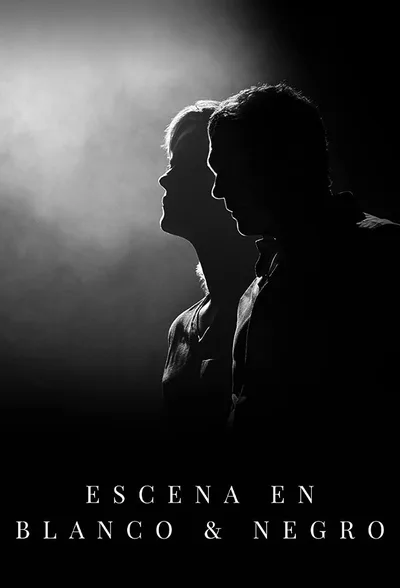 Escena en blanco y negro poster