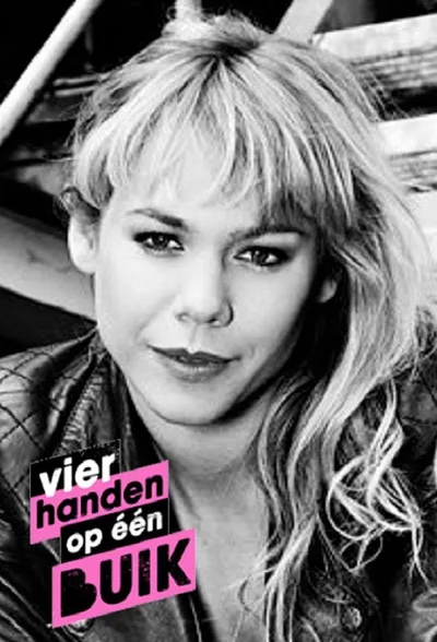 Vier handen op één buik poster