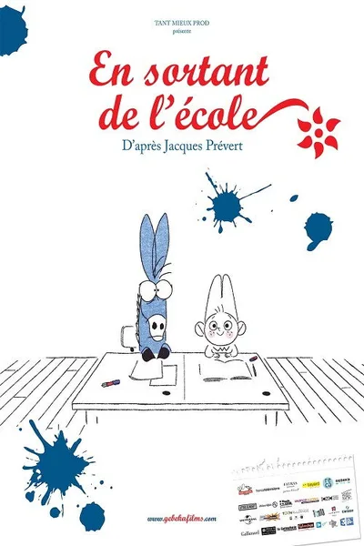 En sortant de l'école poster